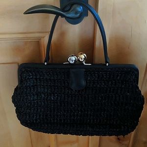 NEW Paule Ka Black One Handle Bag